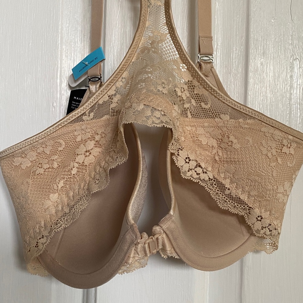 Maidenform Seamless T-Shirt Bra with Lace Racerback Nude 34C - Picture 10 of 10